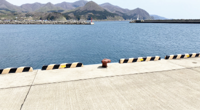 福島漁港ターミナル跡で釣り