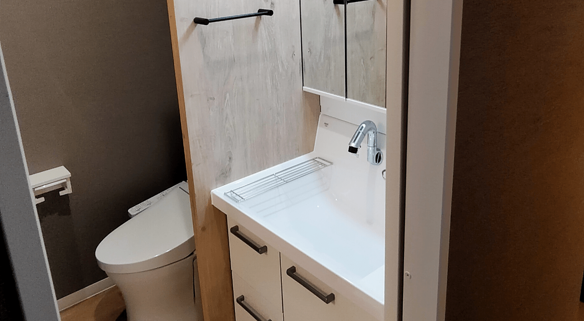 トイレと洗面化粧台